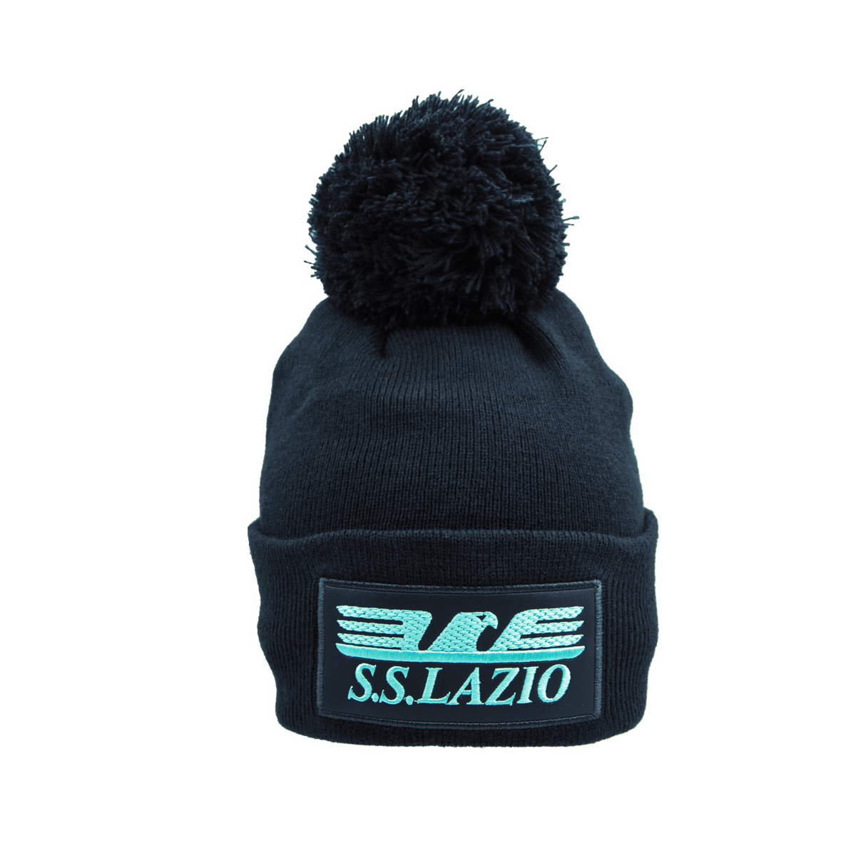 CAPPELLO PONPON MAGLIA LISCIA PATCH PELLE RICAMATO INT. PILE 50%PC 50%PL LAZIO