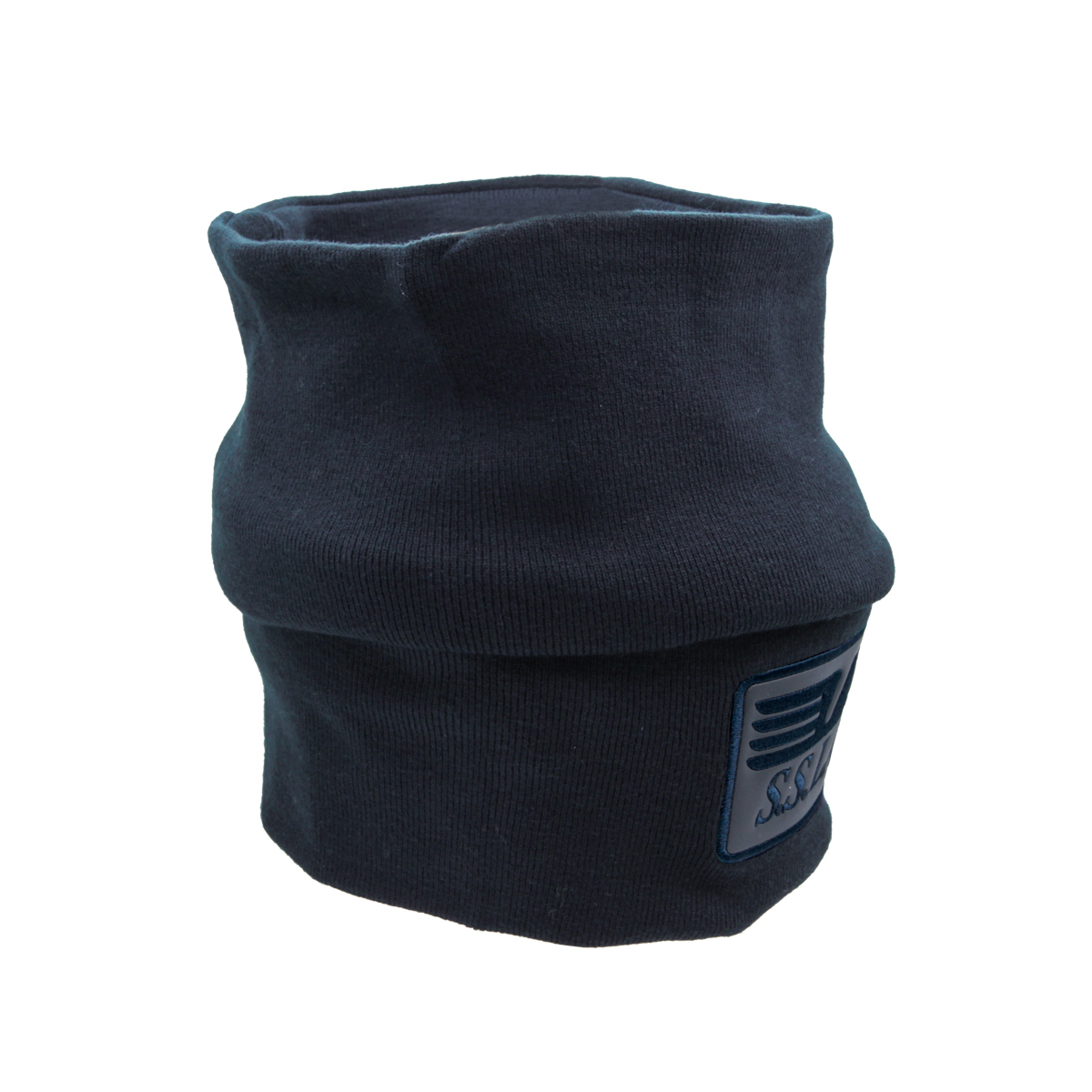 SCALDACOLLO MAGLIA LISCIA PATCH PELLE RICAMATO 52%VI 30%PL 18%PA LAZIO