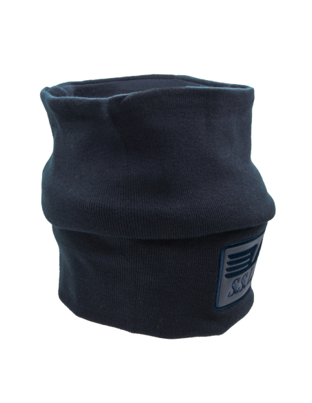 SCALDACOLLO MAGLIA LISCIA PATCH PELLE RICAMATO 52%VI 30%PL 18%PA LAZIO