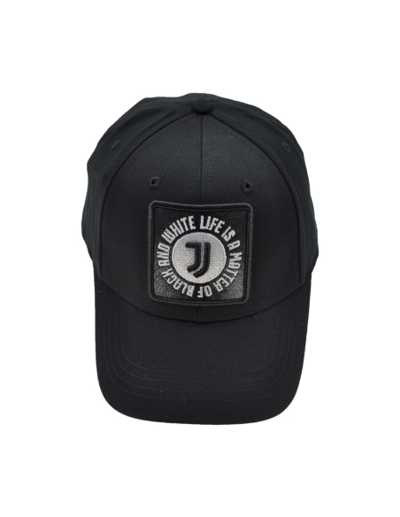 CAPPELLO BASEBALL PATCH PELLE RICAMO 100%CO JUVENTUS