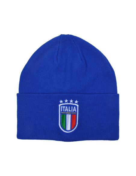 CAPPELLO SKIPPER AZZURRO RICAMATO 52%VI 30%PL 18%PA ITALIA