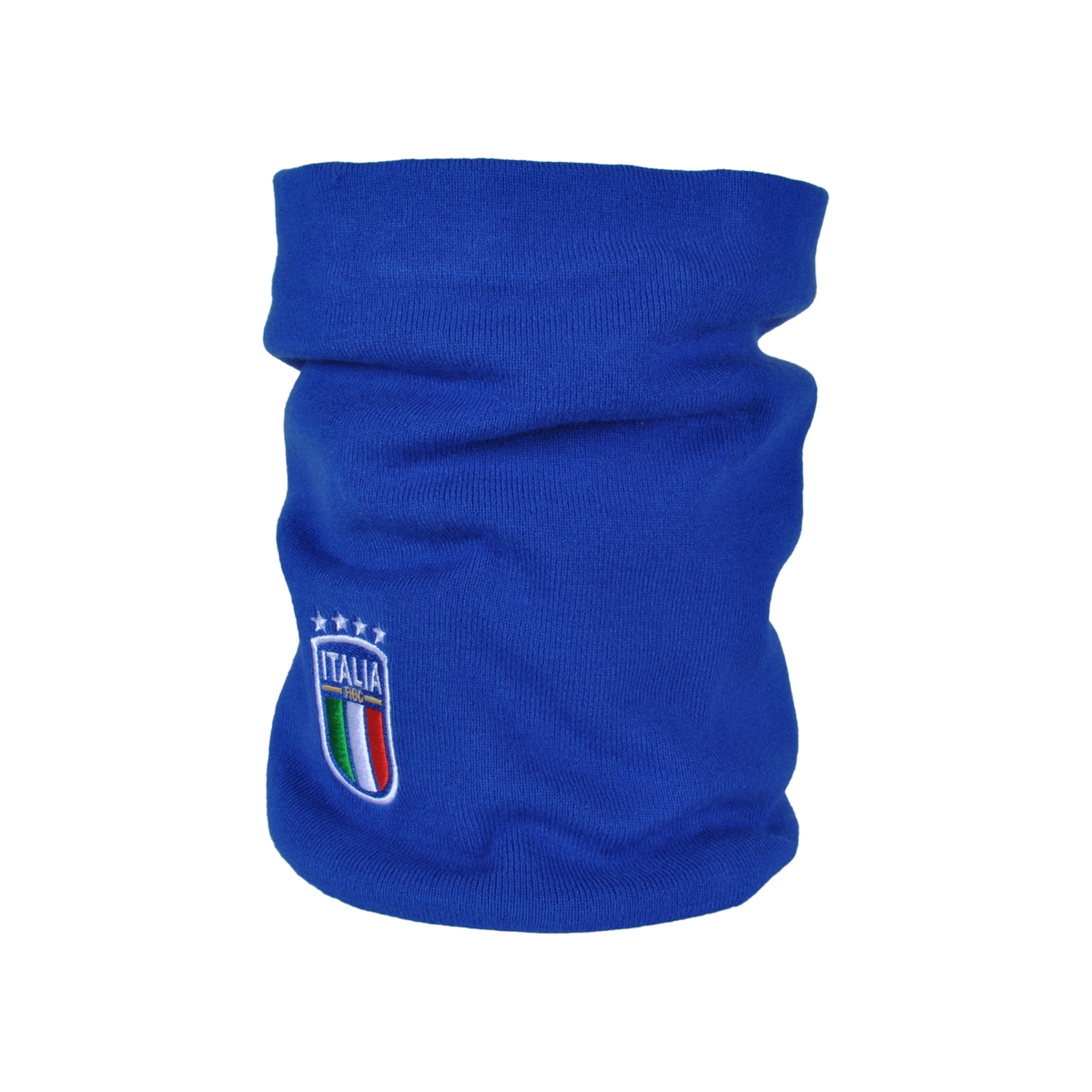 SCALDACOLLO AZZURRO RICAMATO 52%VI 30%PL 18%PA ITALIA