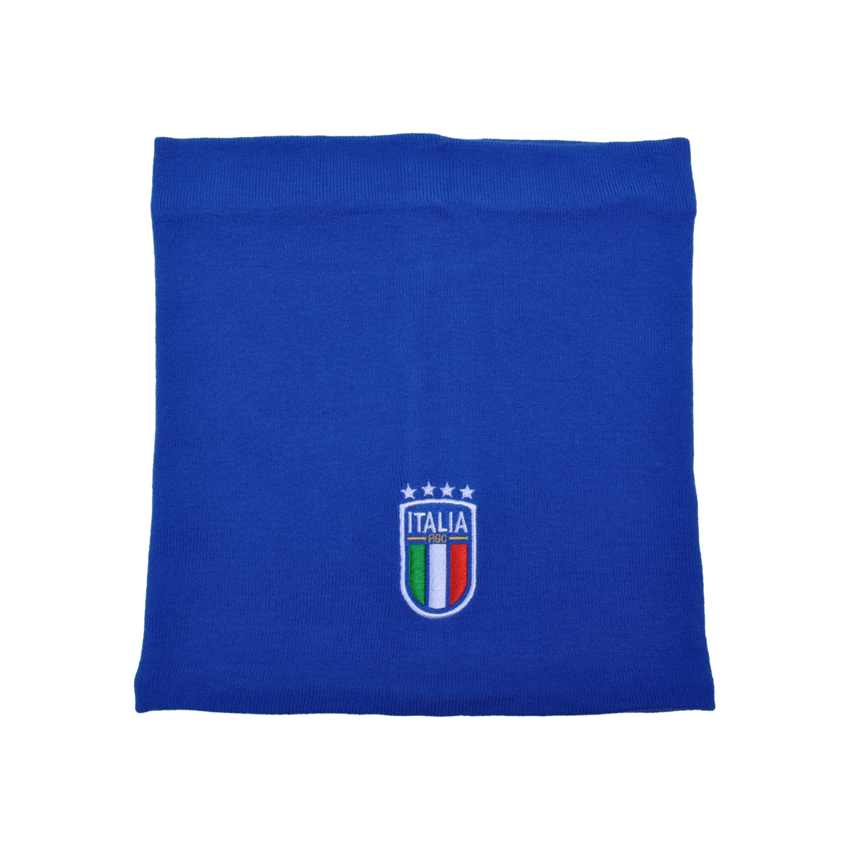 SCALDACOLLO AZZURRO RICAMATO 52%VI 30%PL 18%PA ITALIA