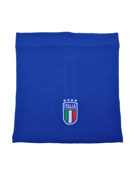SCALDACOLLO AZZURRO RICAMATO 52%VI 30%PL 18%PA ITALIA