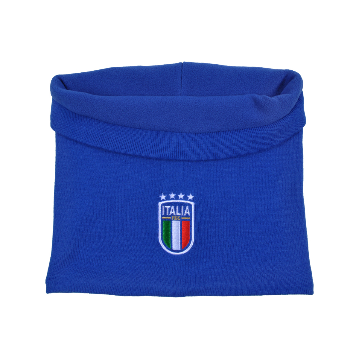 SCALDACOLLO AZZURRO RICAMATO 52%VI 30%PL 18%PA ITALIA