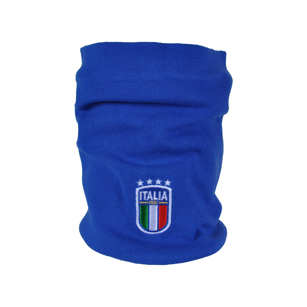 SCALDACOLLO AZZURRO RICAMATO 52%VI 30%PL 18%PA ITALIA