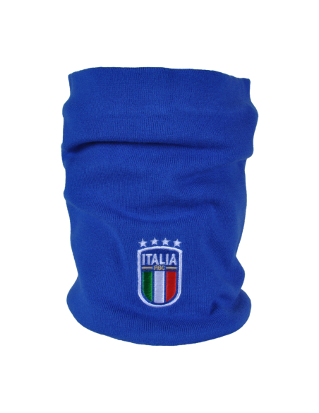 SCALDACOLLO AZZURRO RICAMATO 52%VI 30%PL 18%PA ITALIA