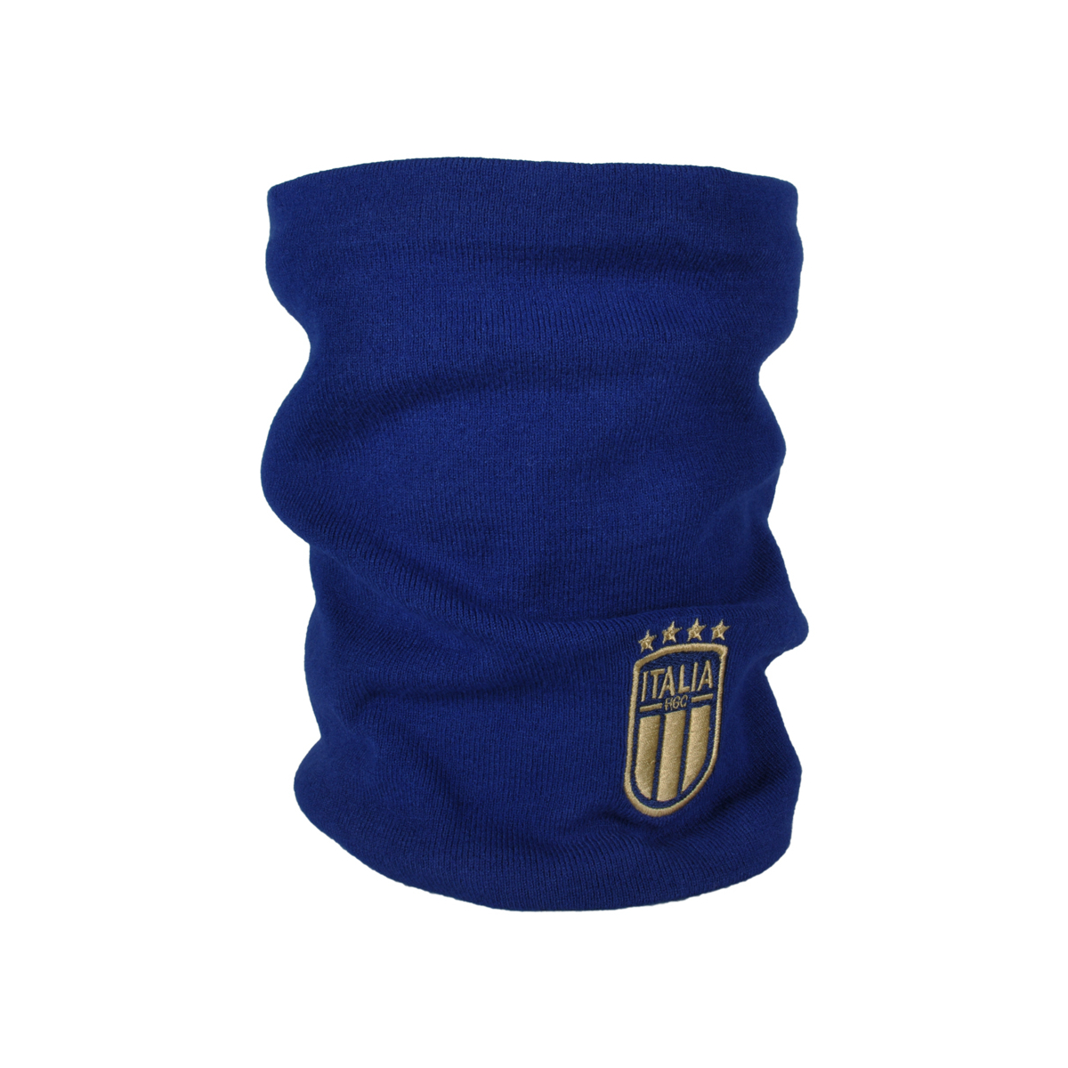 SCALDACOLLO BLU RICAMATO 52%VI 30%PL 18%PA ITALIA