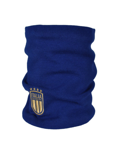 SCALDACOLLO BLU RICAMATO 52%VI 30%PL 18%PA ITALIA
