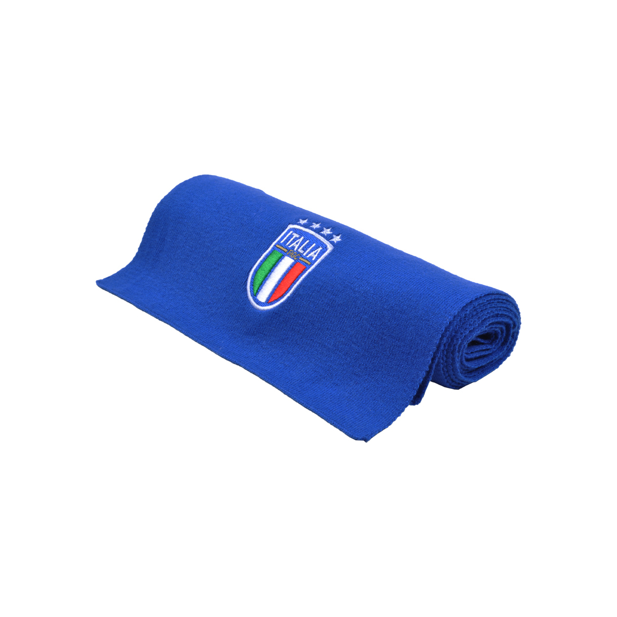 SCIARPA AZZURRA RICAMATA 52%VI 30%PL 18%PA ITALIA