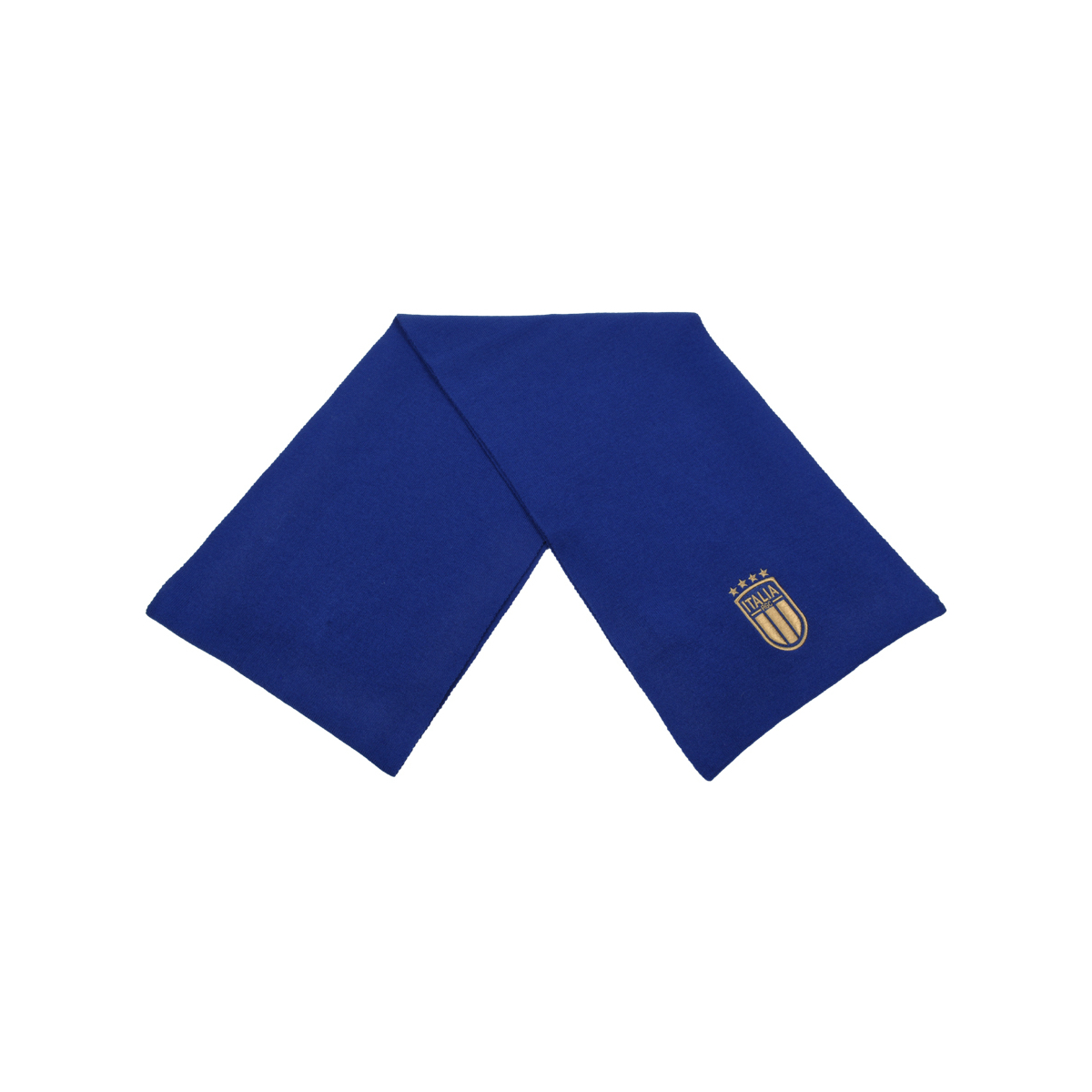 SCIARPA BLU RICAMATA 52%VI 30%PL 18%PA ITALIA