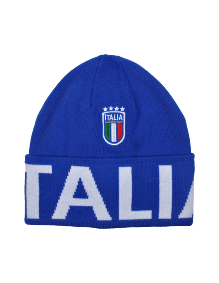 CAPPELLO SKIPPER AZZURRO JACQUARD BIANCO 52%VI 30%PL 18%PA ITALIA