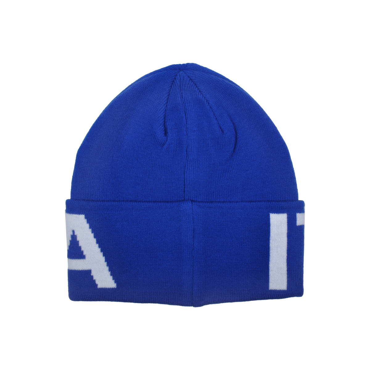 CAPPELLO SKIPPER AZZURRO JACQUARD BIANCO 52%VI 30%PL 18%PA ITALIA
