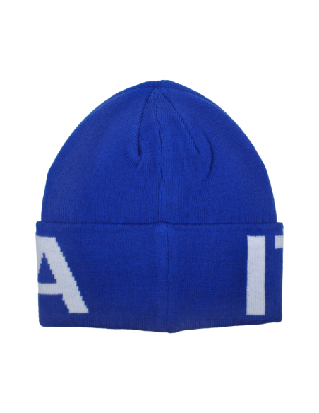 CAPPELLO SKIPPER AZZURRO JACQUARD BIANCO 52%VI 30%PL 18%PA ITALIA