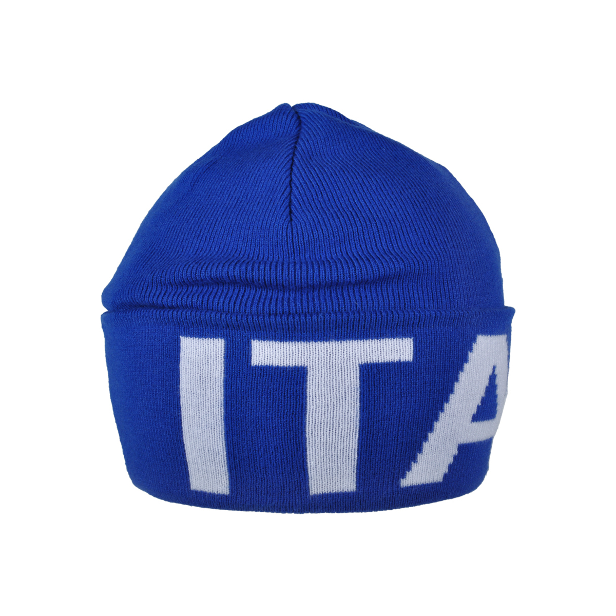 CAPPELLO SKIPPER AZZURRO JACQUARD BIANCO 52%VI 30%PL 18%PA ITALIA