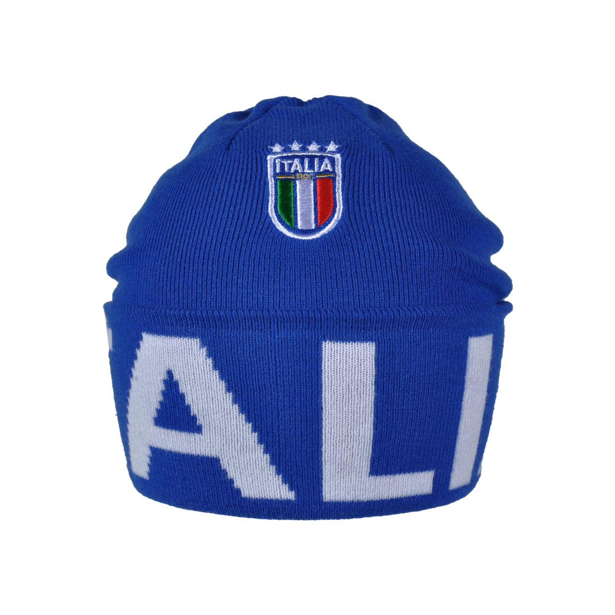 CAPPELLO SKIPPER AZZURRO JACQUARD BIANCO 52%VI 30%PL 18%PA ITALIA