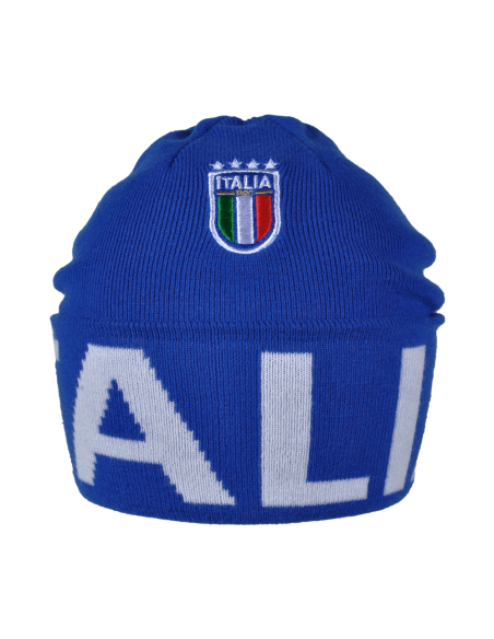 CAPPELLO SKIPPER AZZURRO JACQUARD BIANCO 52%VI 30%PL 18%PA ITALIA