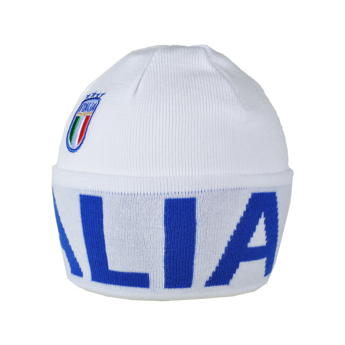 CAPPELLO SKIPPER BIANCO JACQUARD AZZURRO 52%VI 30%PL 18%PA ITALIA