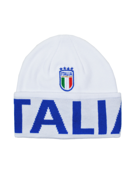 CAPPELLO SKIPPER BIANCO JACQUARD AZZURRO 52%VI 30%PL 18%PA ITALIA
