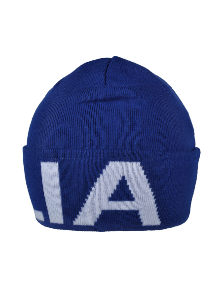 CAPPELLO SKIPPER BLU JACQUARD BIANCO 52%VI 30%PL 18%PA ITALIA