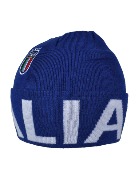 CAPPELLO SKIPPER BLU JACQUARD BIANCO 52%VI 30%PL 18%PA ITALIA