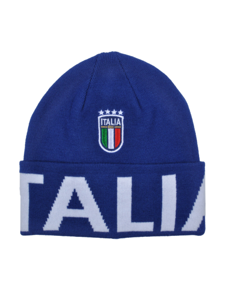 CAPPELLO SKIPPER BLU JACQUARD BIANCO 52%VI 30%PL 18%PA ITALIA