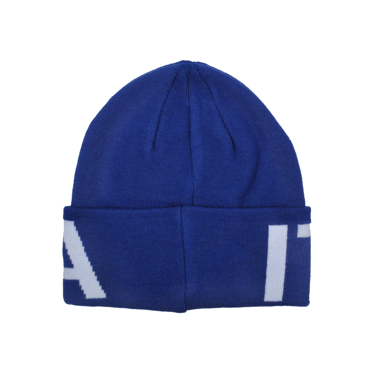 CAPPELLO SKIPPER BLU JACQUARD BIANCO 52%VI 30%PL 18%PA ITALIA