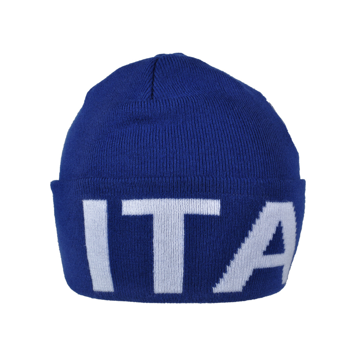 CAPPELLO SKIPPER BLU JACQUARD BIANCO 52%VI 30%PL 18%PA ITALIA
