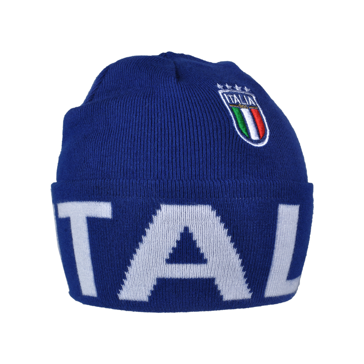 CAPPELLO SKIPPER BLU JACQUARD BIANCO 52%VI 30%PL 18%PA ITALIA