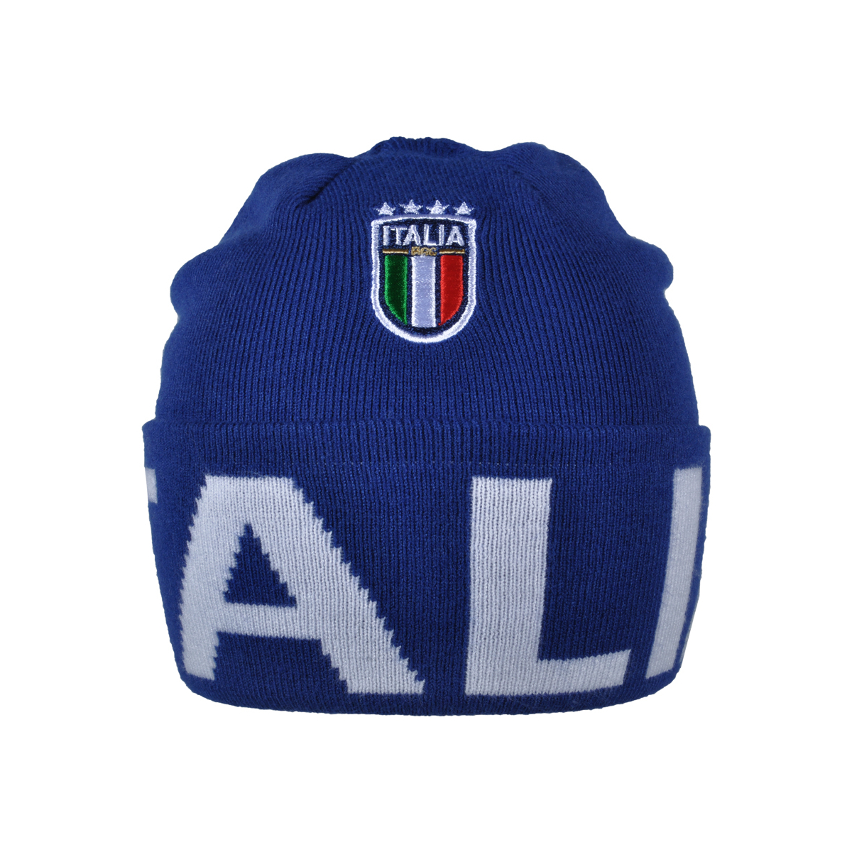 CAPPELLO SKIPPER BLU JACQUARD BIANCO 52%VI 30%PL 18%PA ITALIA