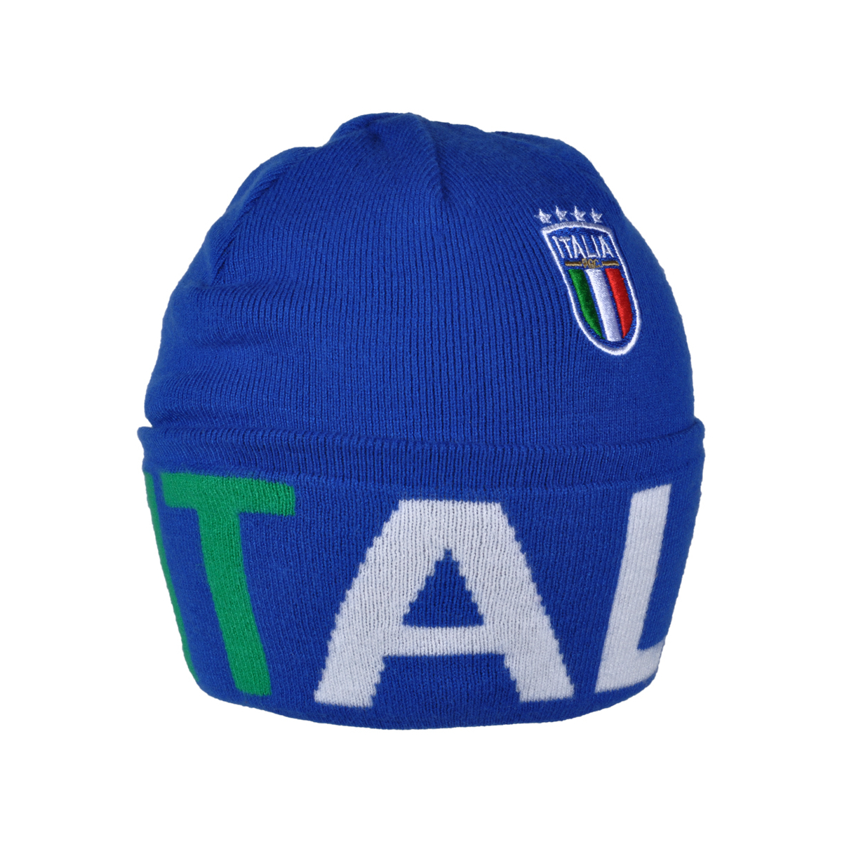 CAPPELLO SKIPPER AZZURRO JACQUARD TRICOLORE 52%VI 30%PL 18%PA ITALIA