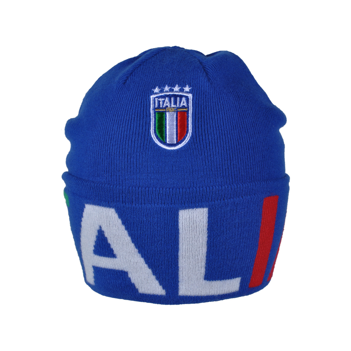 CAPPELLO SKIPPER AZZURRO JACQUARD TRICOLORE 52%VI 30%PL 18%PA ITALIA