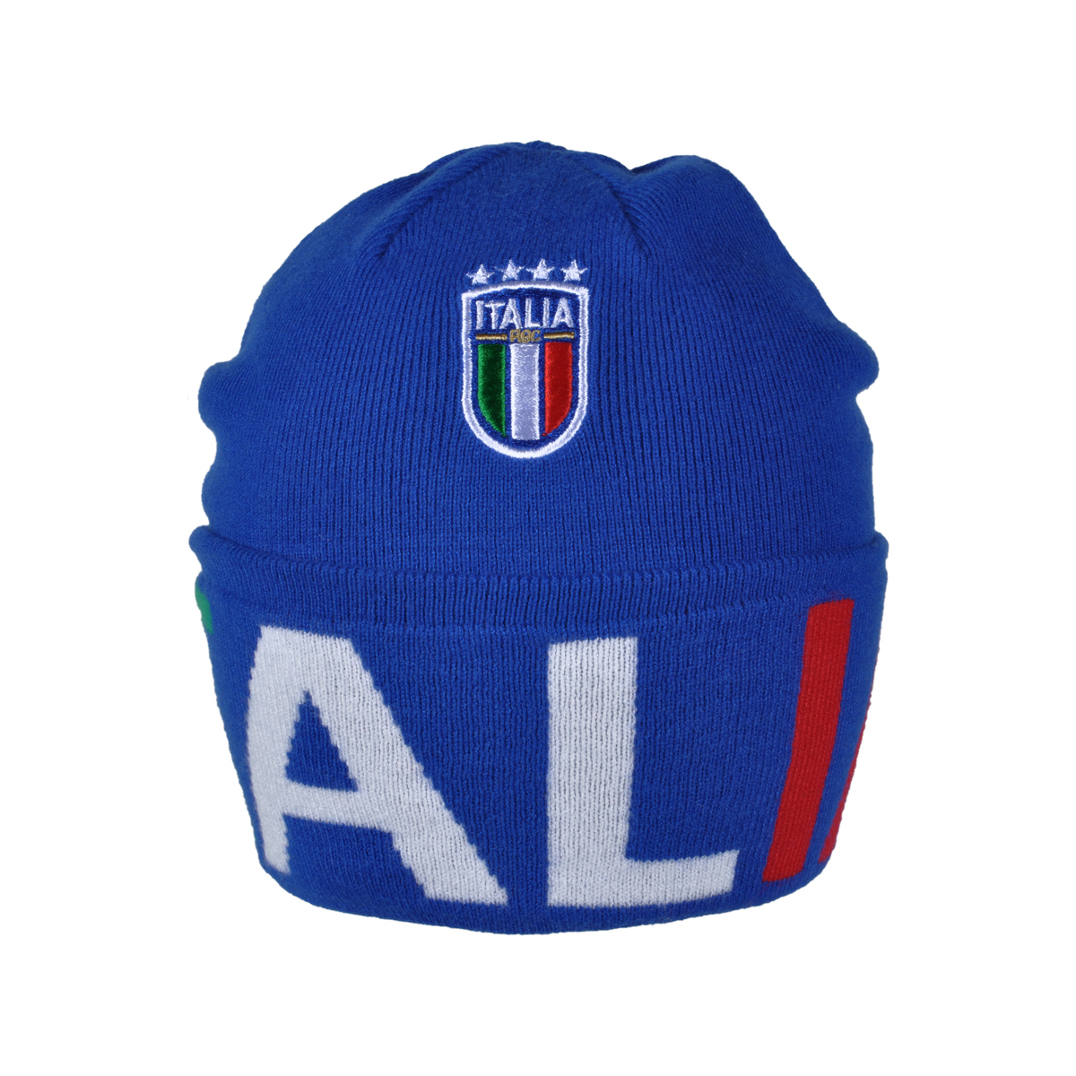 CAPPELLO SKIPPER AZZURRO JACQUARD TRICOLORE 52%VI 30%PL 18%PA ITALIA