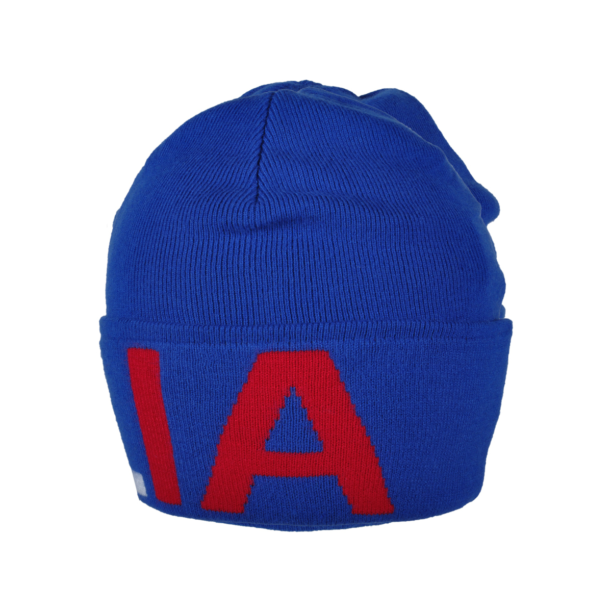 CAPPELLO SKIPPER AZZURRO JACQUARD TRICOLORE 52%VI 30%PL 18%PA ITALIA