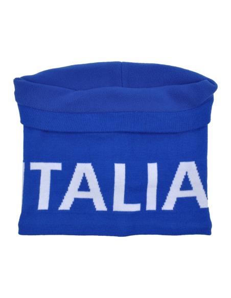 SCALDACOLLO AZZURRO JACQUARD BIANCO 52%VI 30%PL 18%PA ITALIA