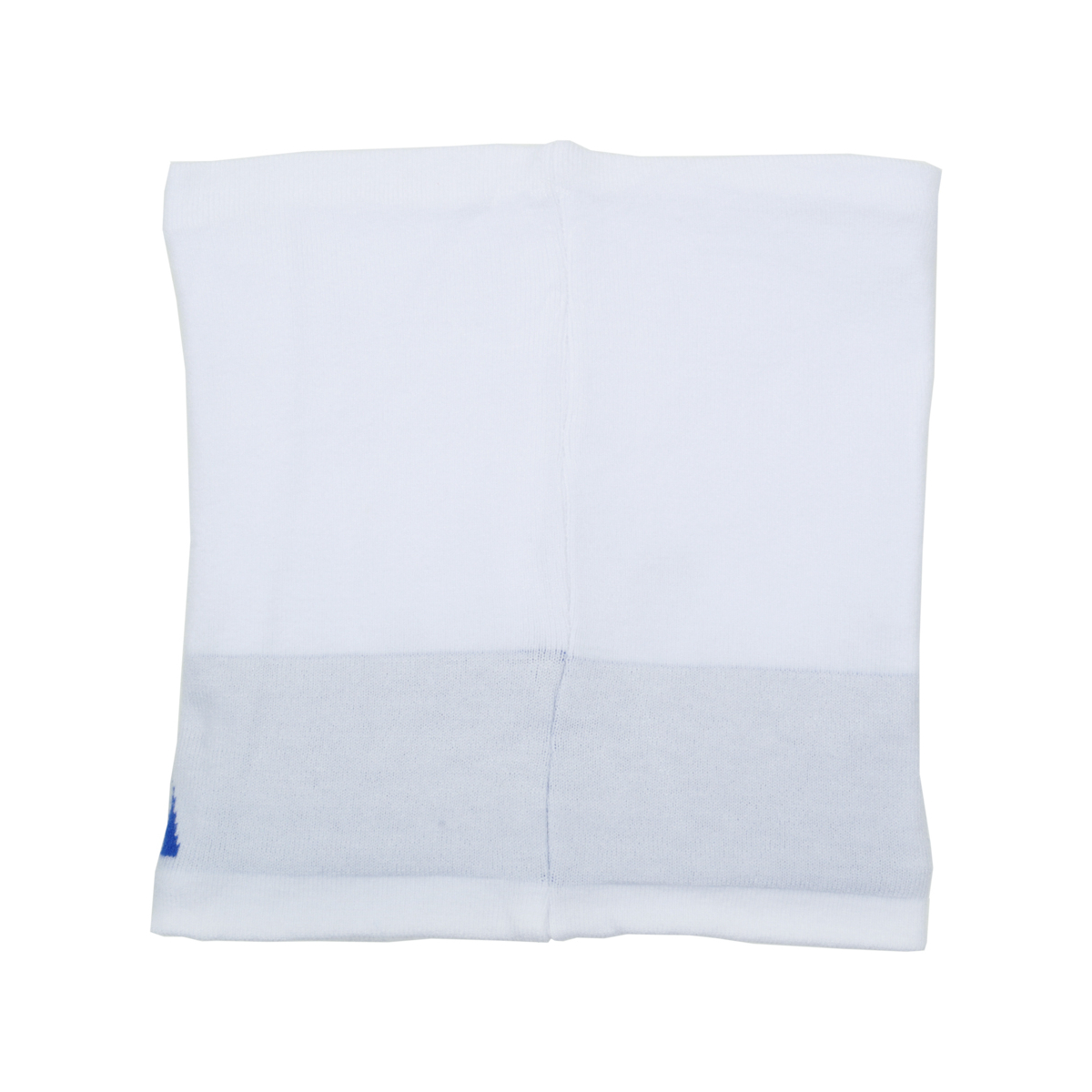 SCALDACOLLO BIANCO JACQUARD AZZURRO 52%VI 30%PL 18%PA ITALIA