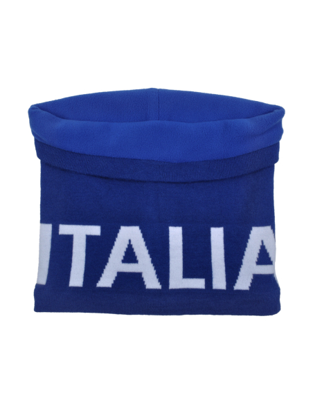SCALDACOLLO BLU JACQUARD BIANCO 52%VI 30%PL 18%PA ITALIA