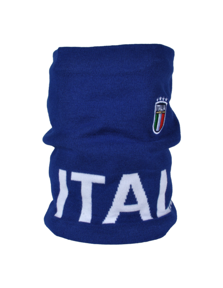 SCALDACOLLO BLU JACQUARD BIANCO 52%VI 30%PL 18%PA ITALIA