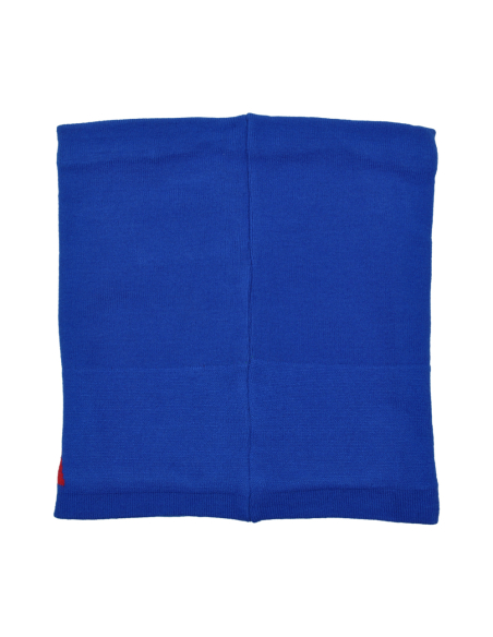 SCALDACOLLO AZZURRO JACQUARD TRICOLORE 52%VI 30%PL 18%PA ITALIA