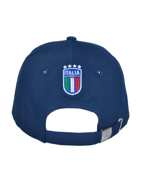 CAPPELLO BASEBALL NAVY CON RICAMO TRICOLORE 100%CO ITALIA