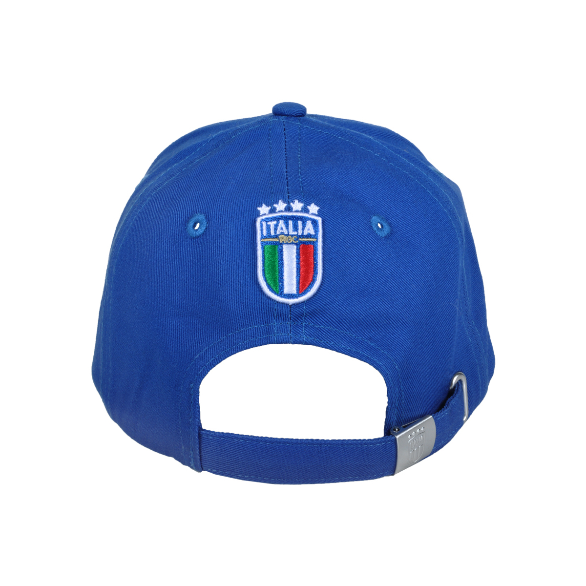 CAPPELLO BASEBALL AZZURRO CON RICAMO BIANCO 100%CO ITALIA