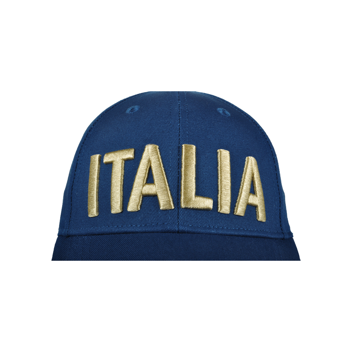 CAPPELLO BASEBALL NAVY CON RICAMO ORO 100%CO ITALIA