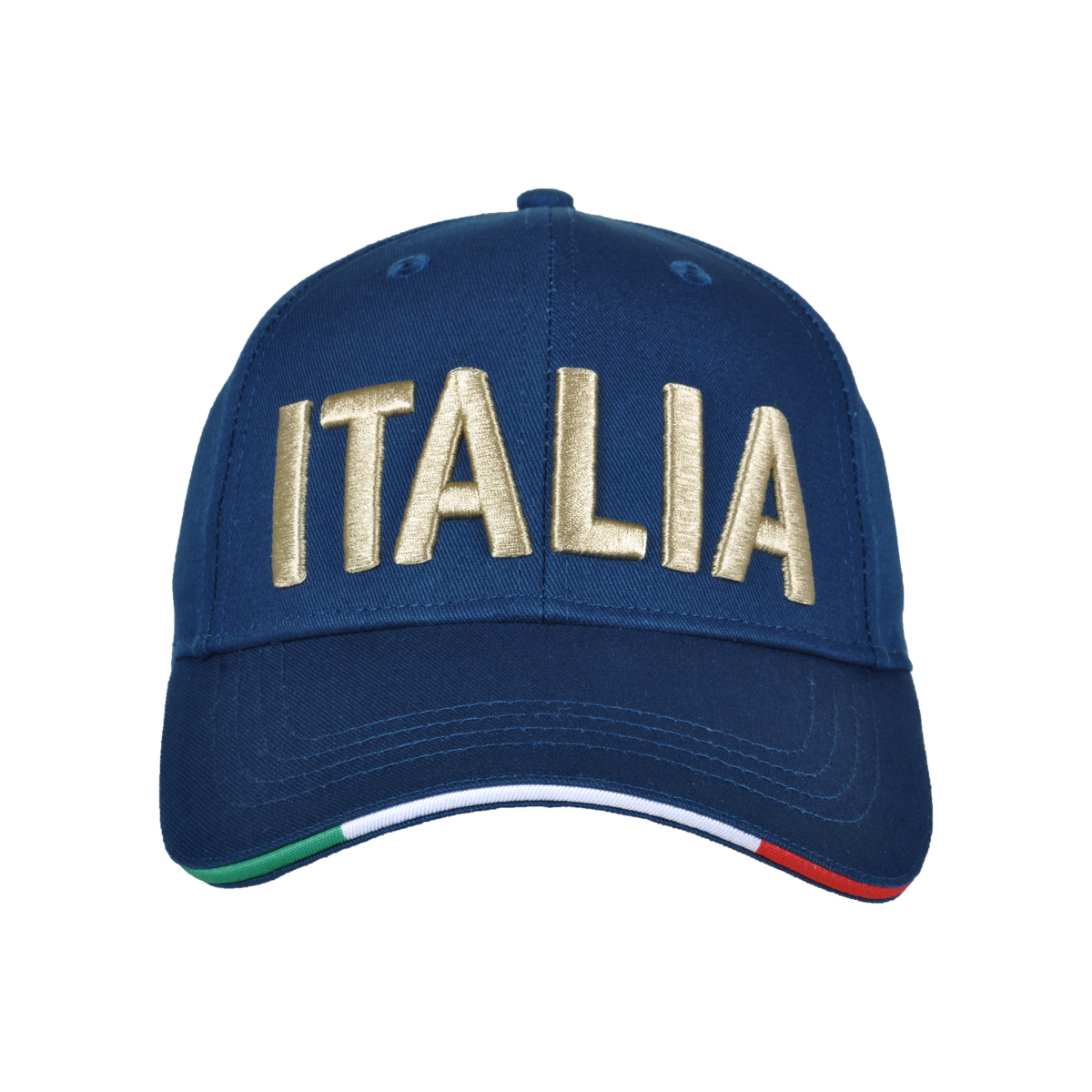 CAPPELLO BASEBALL NAVY CON RICAMO ORO 100%CO ITALIA