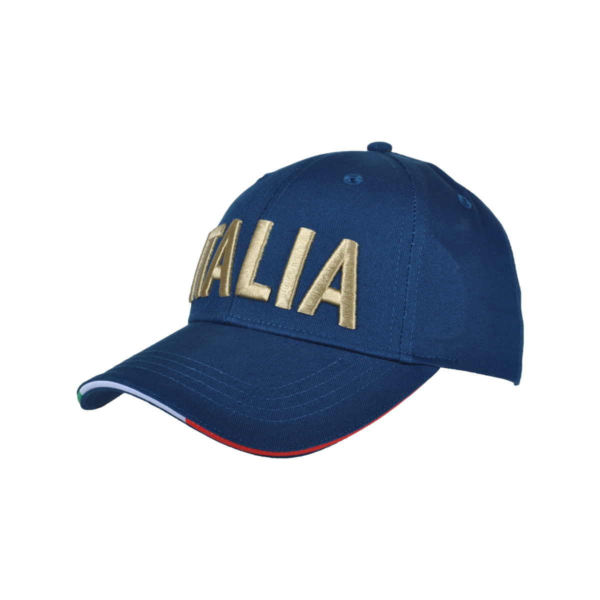 CAPPELLO BASEBALL NAVY CON RICAMO ORO 100%CO ITALIA