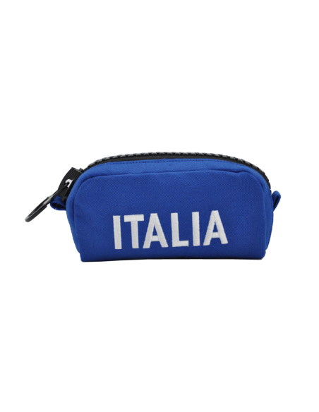 POCHETTE CANVAS SMALL CON ZIP GRANDE 80% PL 20%CO ITALIA