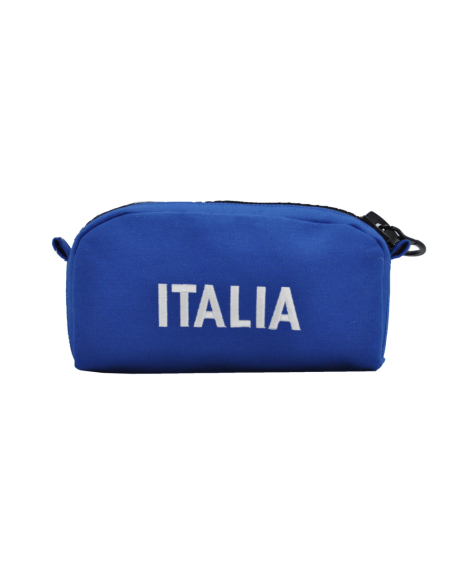 POCHETTE CANVAS BIG CON ZIP GRANDE 80% PL 20%CO ITALIA
