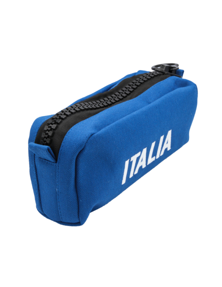 POCHETTE CANVAS SMALL CON ZIP GRANDE 80% PL 20%CO ITALIA