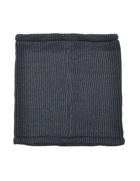 SCALDACOLLO MAGLIA 1X1 PATCH PELLE RICAMATO INT.PILE 50%PC 50%PL LAZIO