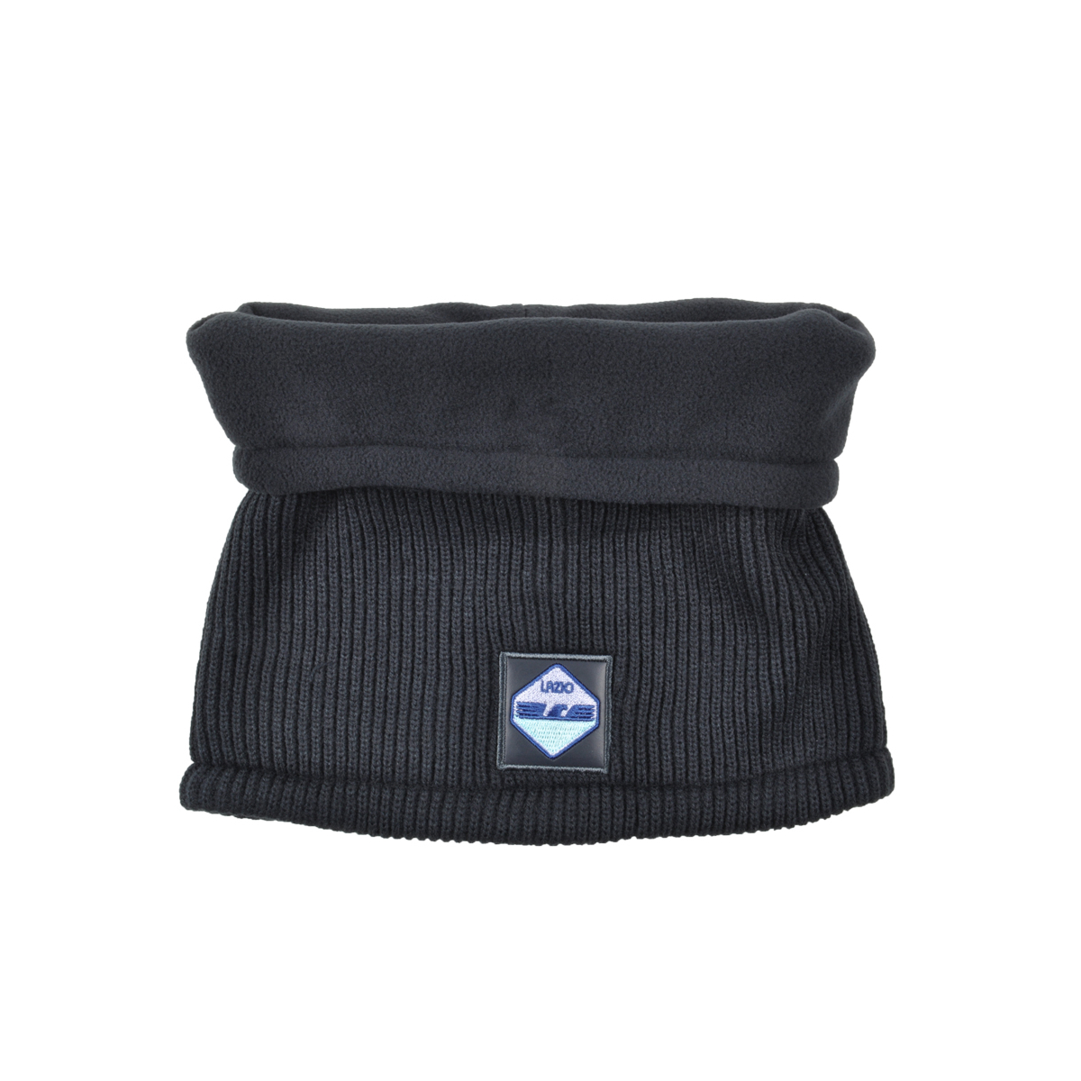 SCALDACOLLO MAGLIA 1X1 PATCH PELLE RICAMATO INT.PILE 50%PC 50%PL LAZIO