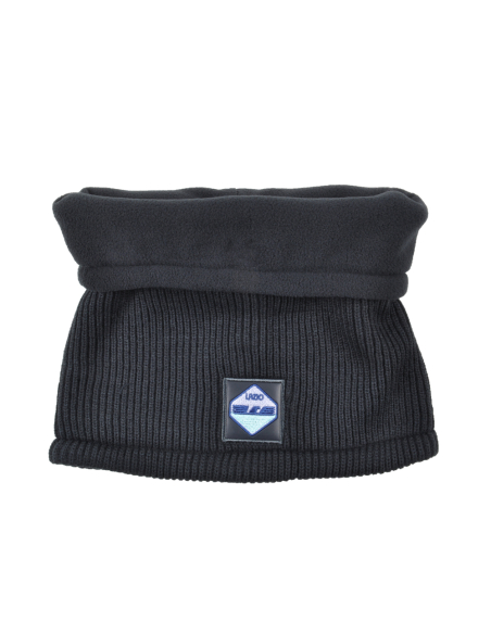 SCALDACOLLO MAGLIA 1X1 PATCH PELLE RICAMATO INT.PILE 50%PC 50%PL LAZIO